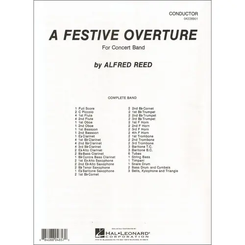 Festive Overture - Concert Band (Score And Parts)