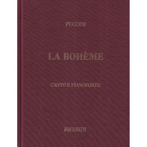 La Boheme - Vocal Score - Capa Dura