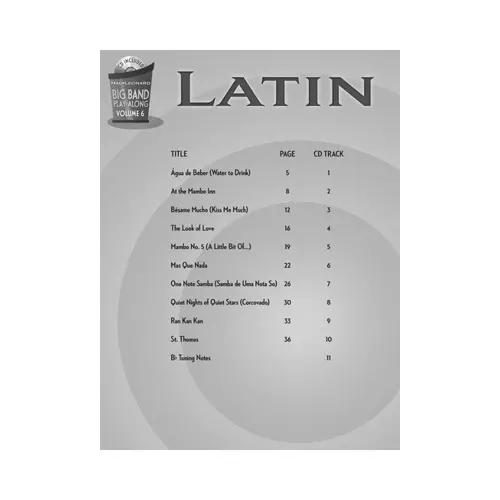 Latin - Piano Vol.6 - Big Band Play-Along