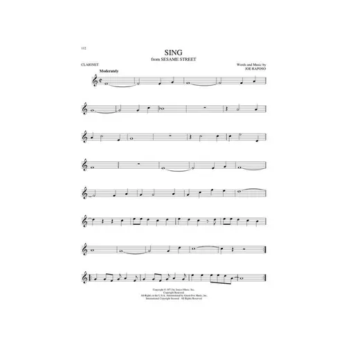 The Big Book Of Clarinet Songs - 130 Songs