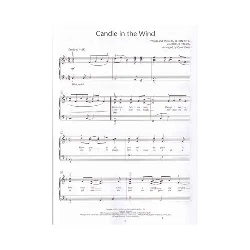 Elton John - Popular Songs - Intermediate Piano Solos