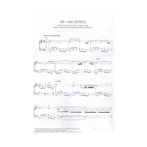 The Piano Song Book Alicia Keys