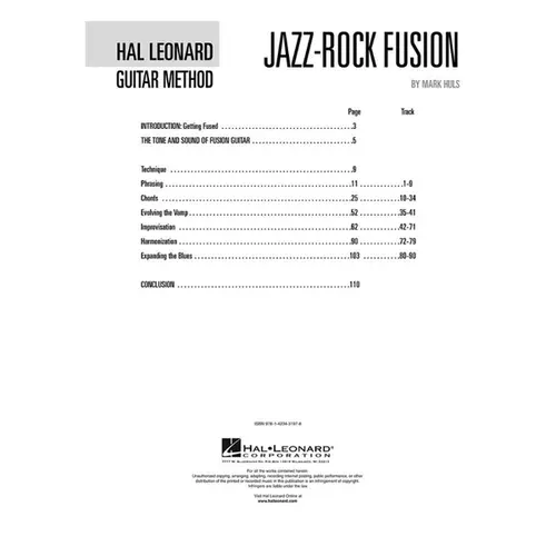 Jazz-Rock Fusion - Hal Leonard Guitar Method
