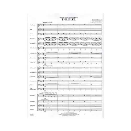 Thriller - Concert Band - Grade 3