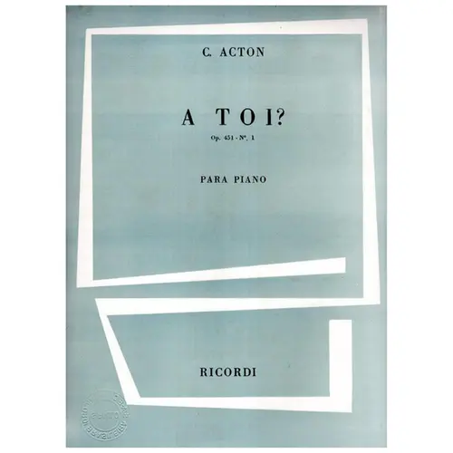 A Toi? - Op.451 N.1
