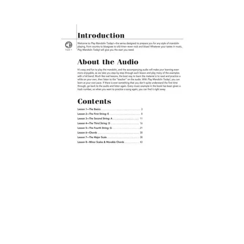 Play Mandolin Today ! - Level 1 - A Complete Guide To The Basics
