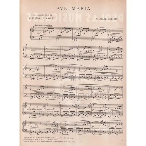 Ave Maria - Chiesa   (Edição Antiga)