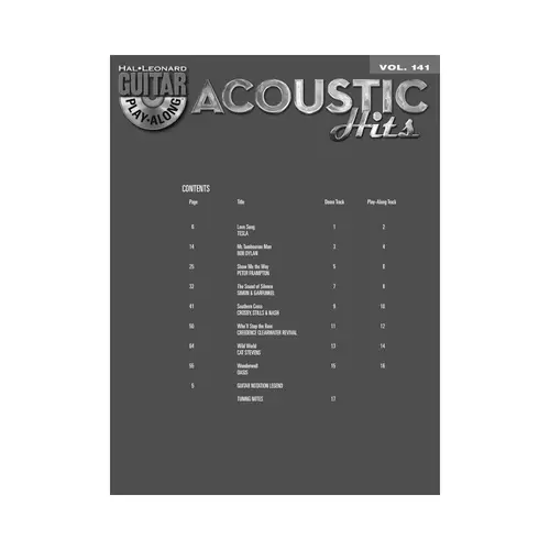 Acoustic Hits - Guitar Play-Along Vol.141