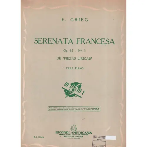 Serenata Francesa - Op.62 N.3  (Ed. Antiag)