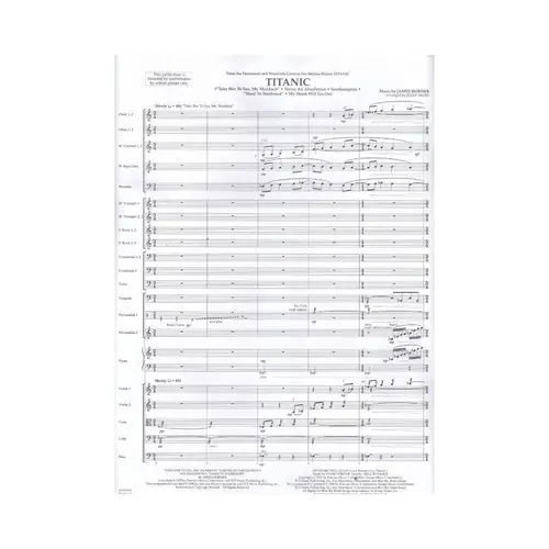 Titanic - full orchestra ( score e parts )