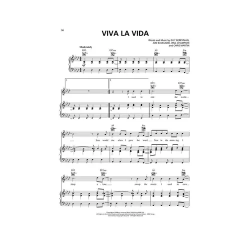 Coldplay - Piano Play-Along Vol. 16