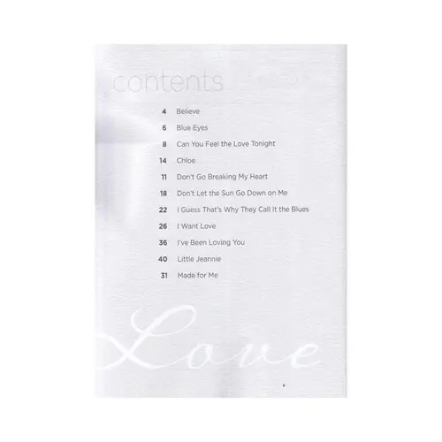 Love Songs Of Elton John - Ez Play Today 248