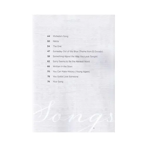 Love Songs Of Elton John - Ez Play Today 248