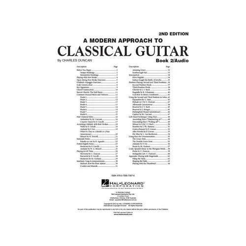 A Modern Approach To Classical Guitar - 2Nd Edition - Book 2
