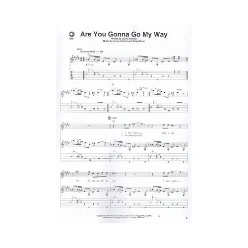 A Modern Method For Guitar Rock Songbook