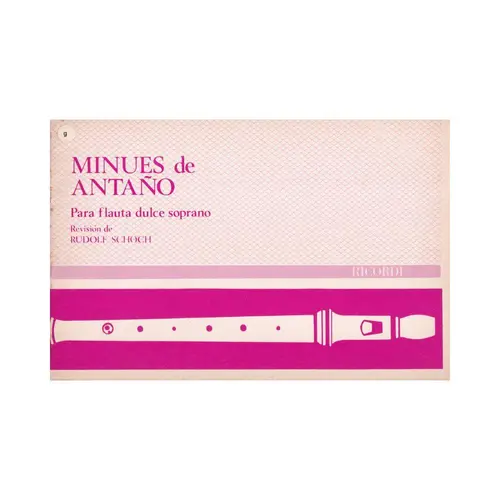 Minues De Antano  (Edição Antiga)