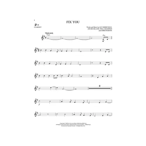 Coldplay - Clarinet