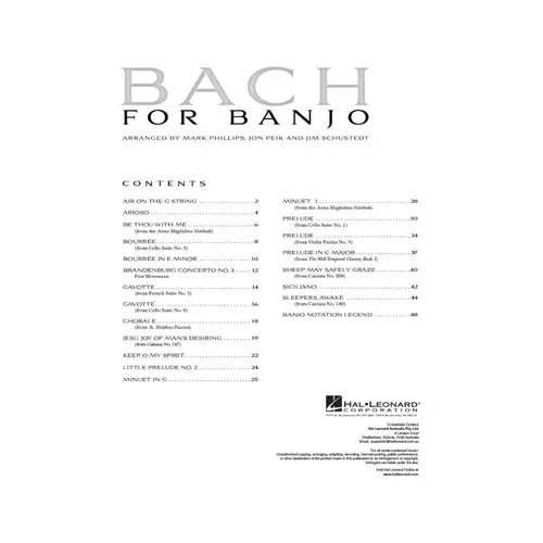 Bach For Banjo