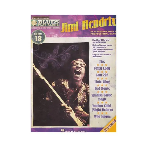 Jimi Hendrix - Blues Play-Along Volume 18