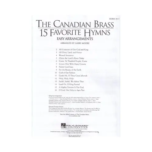 The Canadian Brass - 15 Favorite Hymns - French Horn