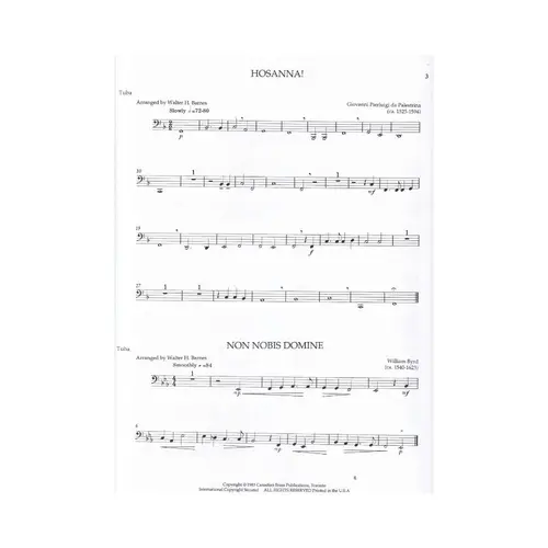 17 Collected Easy Quintets - Tuba (B.C.)