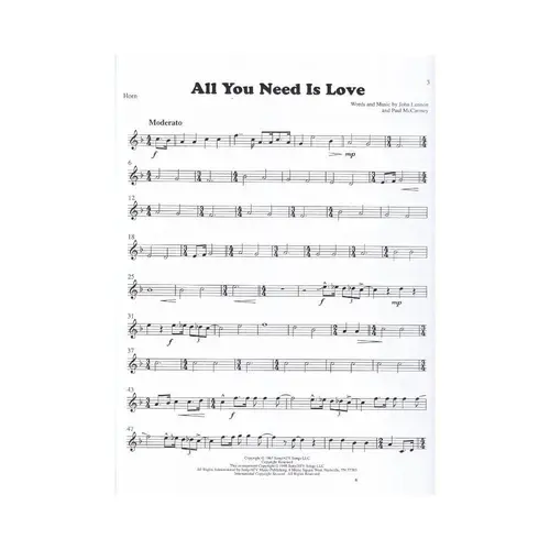 All You Need Is Love - French Horn