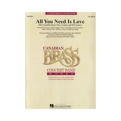 All You Need Is Love (Canadian Brass Plays Lennon And Mccartney) - Score And Parts