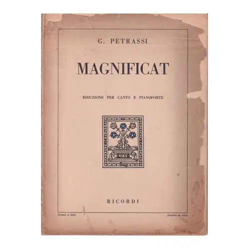 Magnificat Per Soprano Leggero Coro E Orchestra  (Edição Antiga)