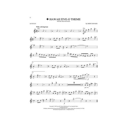 Great Themes - Instrumental Play-Along For Alto Sax