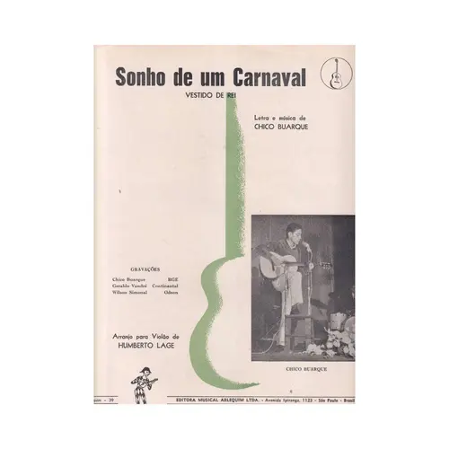 Sonho De Um Carnaval (Vestido de Rei) - violão