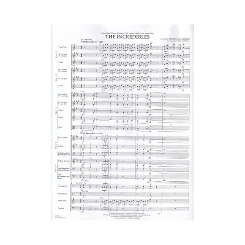 The Incredibles - Flexband (Score E Parts)