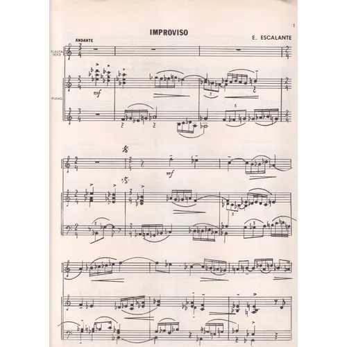 Improviso para flauta doce e piano