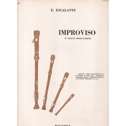 Improviso para flauta doce e piano