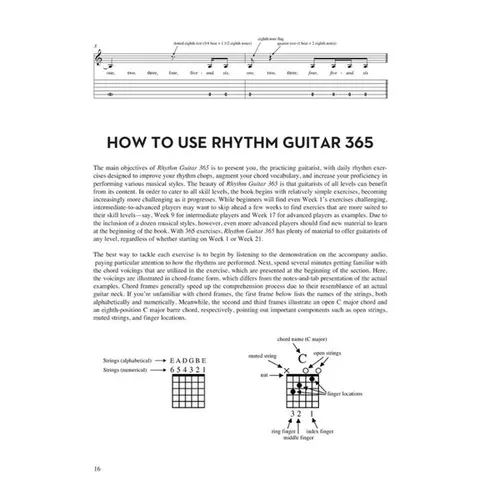 Rhythm Guitar 365 Daily Exercises For Developing,Improving, And Maintaining Rhythm Guitar Technique