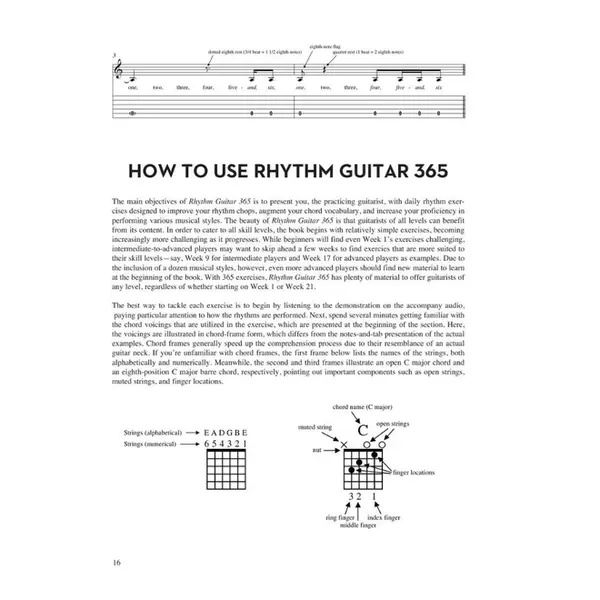 Rhythm Guitar 365 Daily Exercises For Developing,Improving, And Maintaining Rhythm Guitar Technique