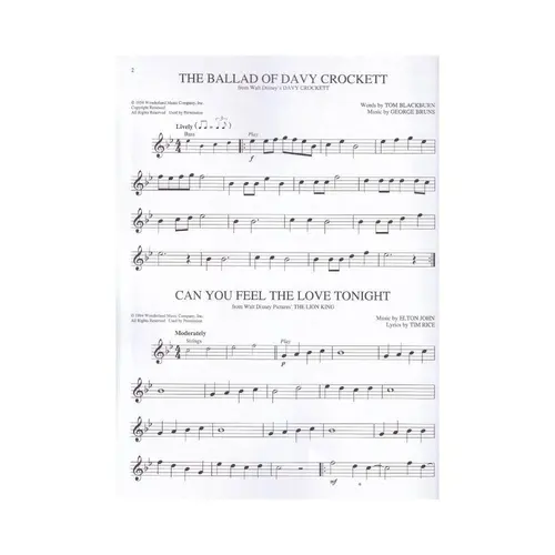 Disney - Flute Easy Instrumental Play-Along