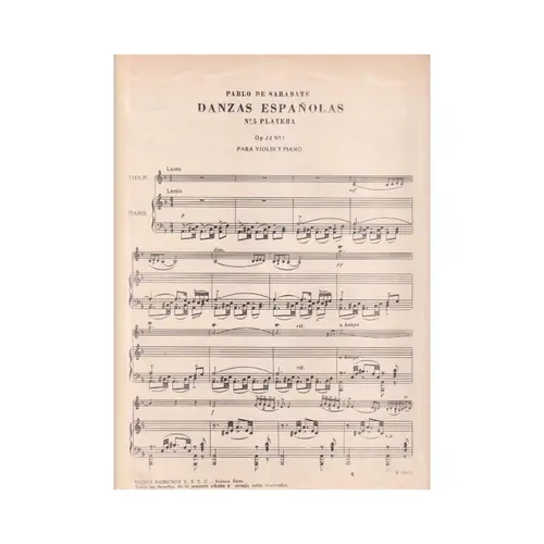 Playera - Op.23 N.1 - Danzas Esp.N.5  (Edição Antiga)