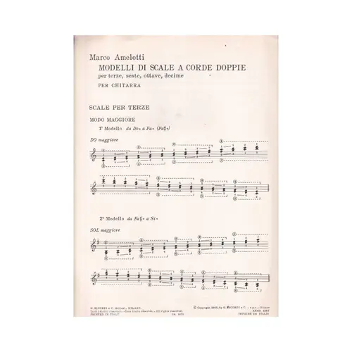 Modelli Di Scale A Corde Doppie Per Chitarra