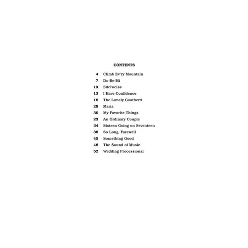 The Sound Of Music - Easy Piano Selections