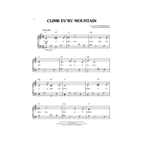 The Sound Of Music - Easy Piano Selections