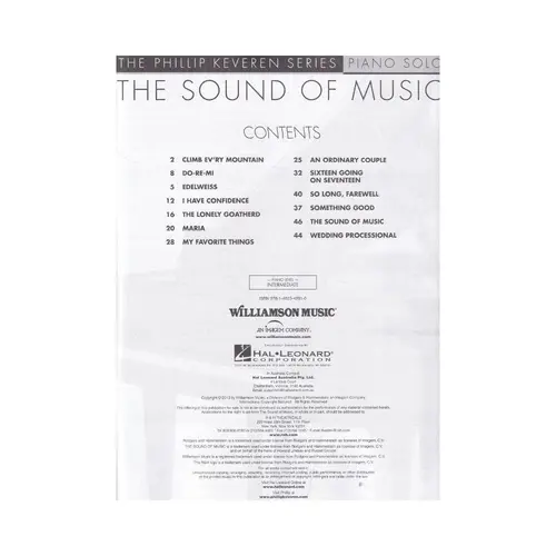 The Sound Of Music - The Phillip Keveren Series