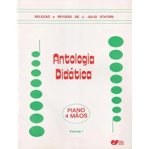 Antologia Didatica - Vol.1 para piano a 4 maos (Edição Antiga)