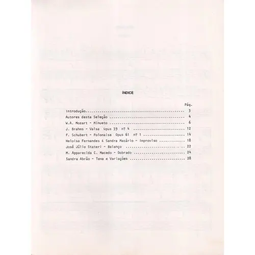 Antologia Didatica - Vol.1 para piano a 4 maos (Edição Antiga)