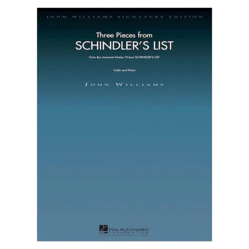 Three Pieces From Schindlers List - Violin And Piano