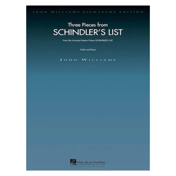 Three Pieces From Schindlers List - Violin And Piano