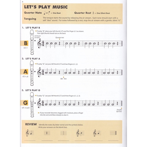 Essential Elements For Recorder Classroom Method Student Book 1