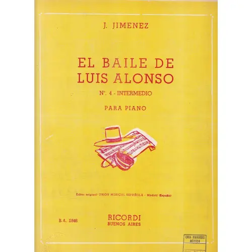 El Baile De Luis Alonso  - N.4 Intermedio