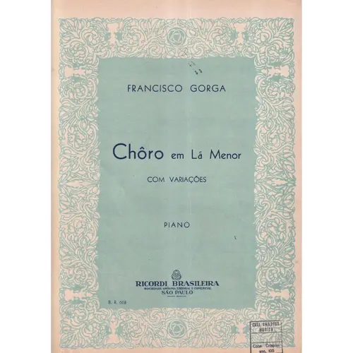 Choro Em La Menor  (Edição Antiga)