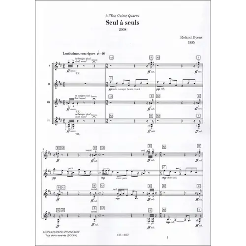 Seul A Seuls - 4 Guitars