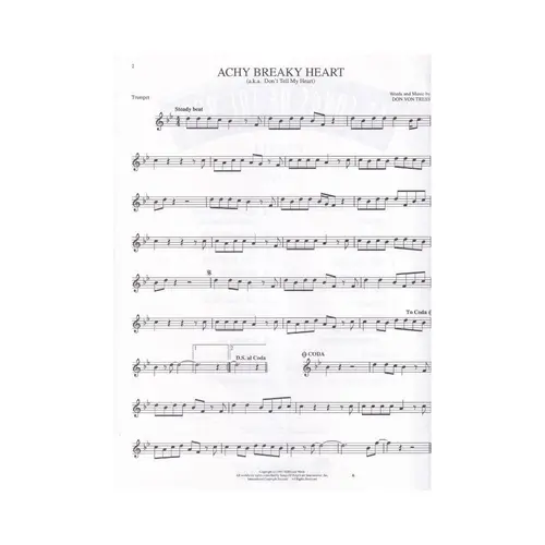 Songs Of The 90'S - Trumpet - Exemplar Antigo